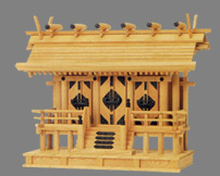 本欅 通し屋根三社